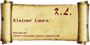 Kleiner Laura névjegykártya